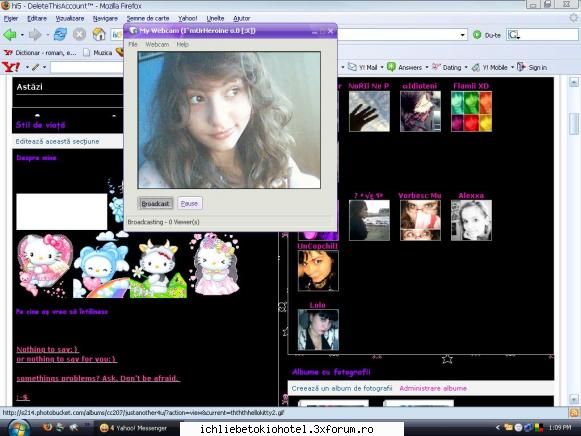 by me:> poza mne:-