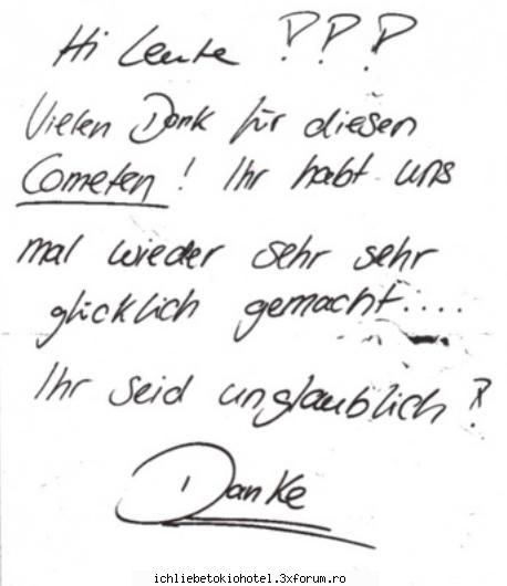 comet 2010 tokio hotel best liveact aici las scrisoare multumire din partea baietilor scrisa bill...